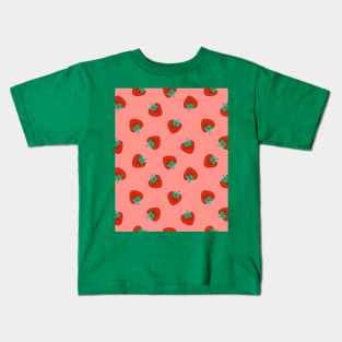 Abstract strawberry pattern Kids T-Shirt